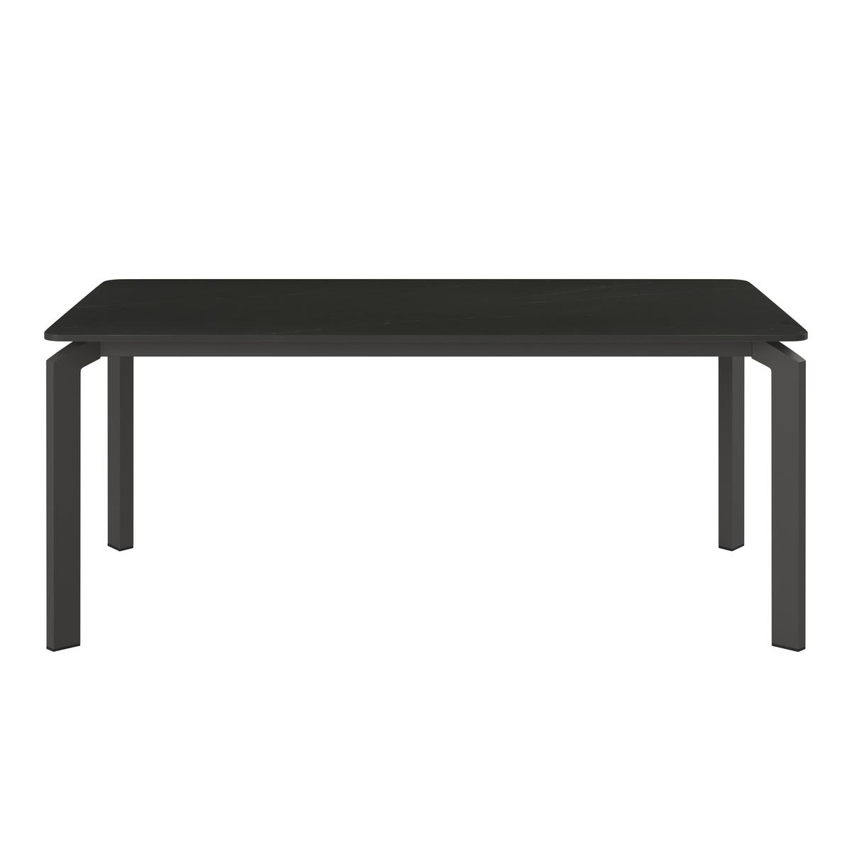 Vrtna Miza Cancun, 180x90, Aluminij, Keramika - antracit, Moderno, kovina/keramika (180/74/90cm) - Mömax
