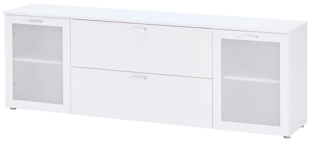 Lowboard Xeno in Weiß - KONVENTIONELL, Holzwerkstoff/Kunststoff (180/62/37cm) - Mömax