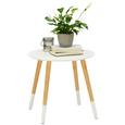 Beistelltisch Weiß/Naturfarben - Naturfarben/Weiß, MODERN, Holz/Holzwerkstoff (48/46/48cm) - Modern Living Beistelltisch Weiß/Naturfarben - Naturfarben/Weiß, MODERN, Holz/Holzwerkstoff (48/46/48cm) - Modern Living