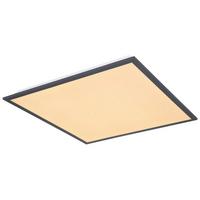 LED Mennyezeti Lámpa Doro - grafitszürke/opál, Basics, műanyag/fém (45/45/6,5cm) - Globo