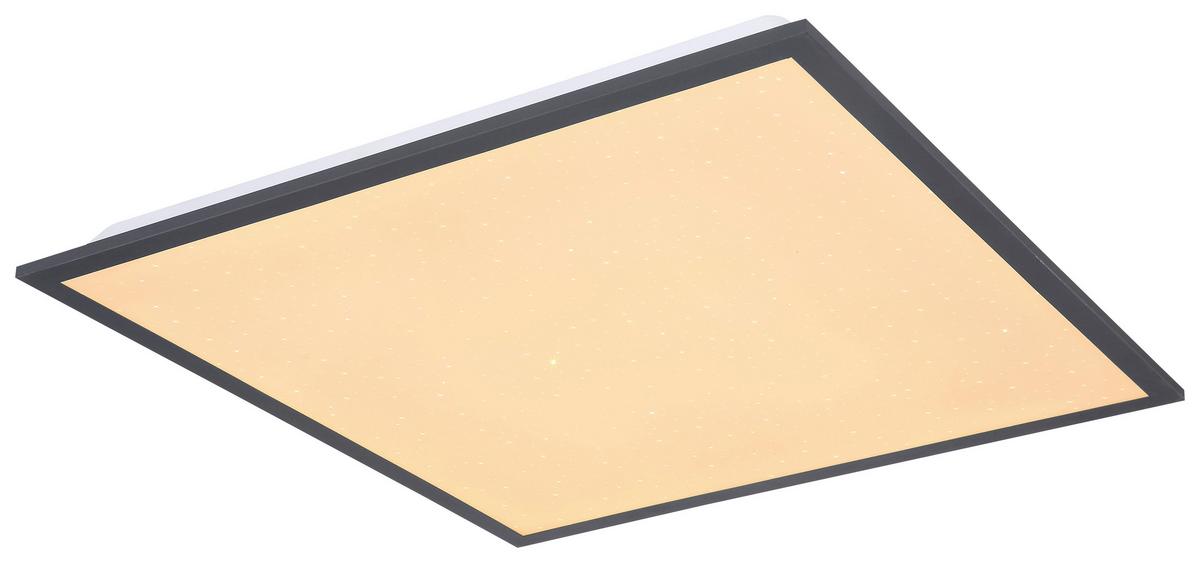LED Mennyezeti Lámpa Doro - grafitszürke/opál, Basics, műanyag/fém (45/45/6,5cm) - Globo