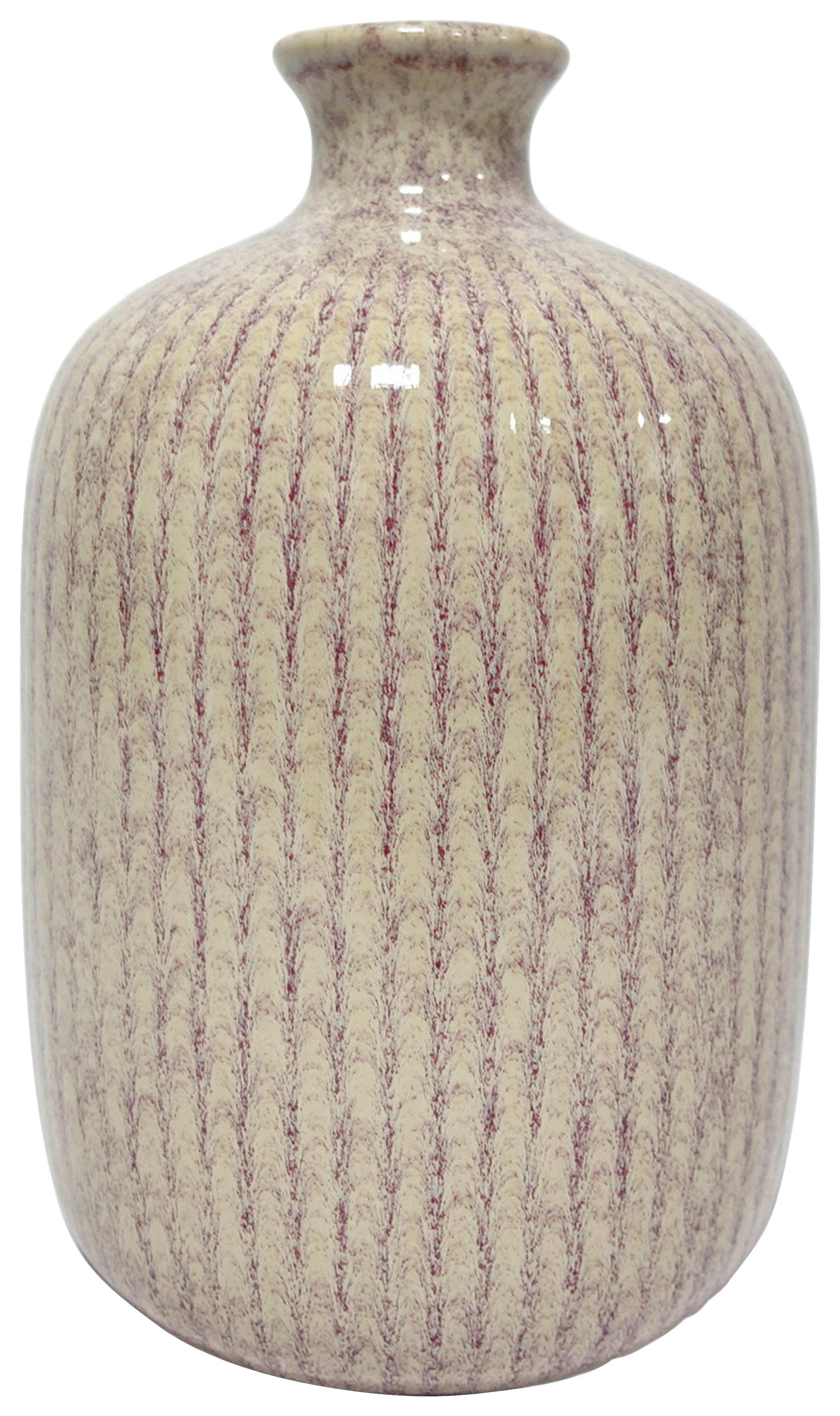 Vază Omni Cca. 25 Cm - lila/bej, Romantik / Landhaus, ceramică (16/25cm) - Mömax