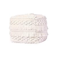 Pouf Bohist Natural Creme - Creme, Trend, Textil (50/45/50cm) - Kayoom