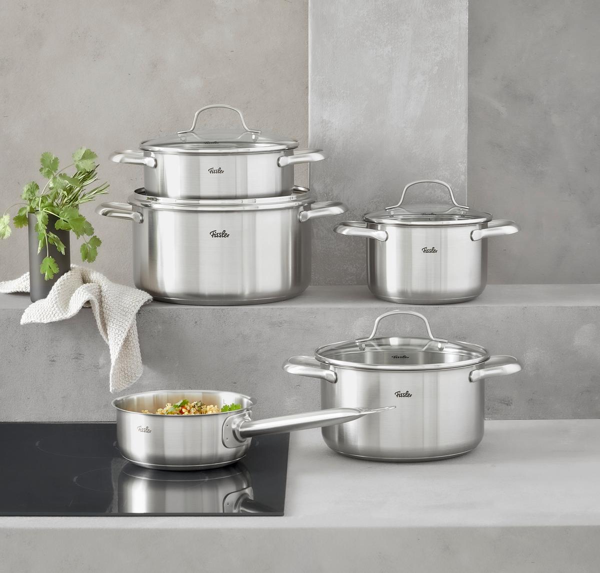 ZESTAW GARNKÓW 0401150500070 FISSLER - kolor srebrny, Basics, metal - Fissler