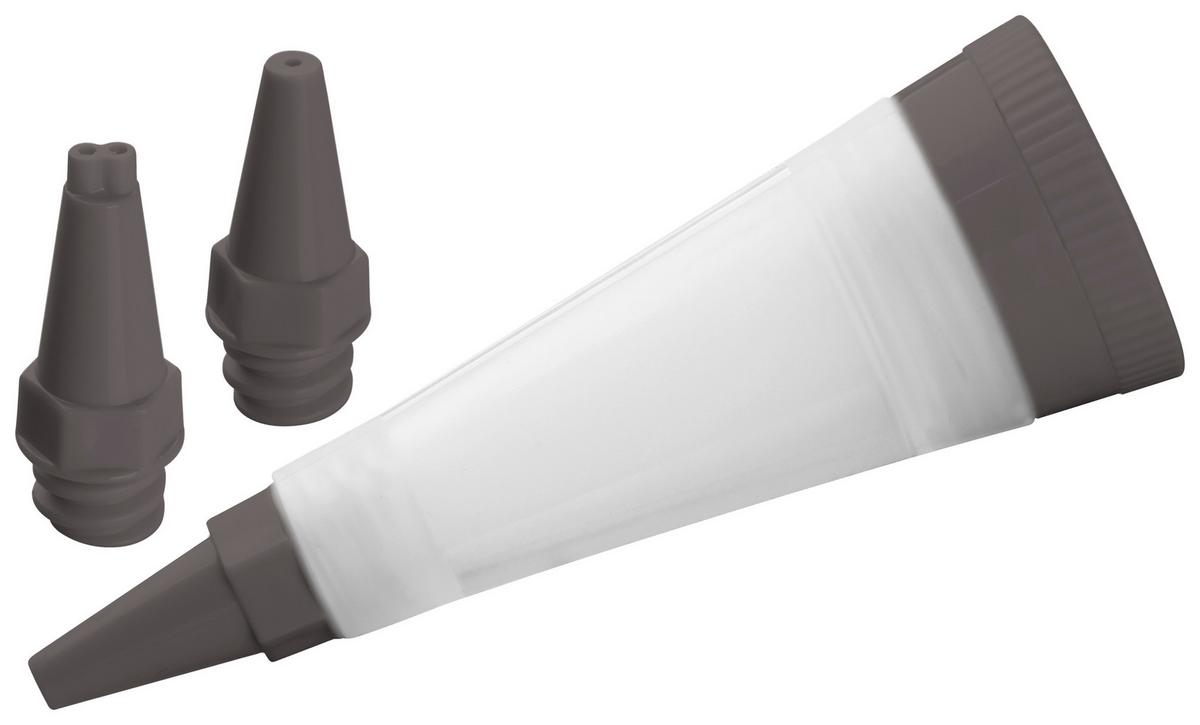 Dekorierstift Christmas Fable Grau/Transparent - Transparent/Grau, KONVENTIONELL, Kunststoff - Modern Living