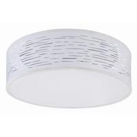 LED-Deckenleuchte 15341D1 in Chromfarben max. 20 Watt - Chromfarben/Weiß, Design, Kunststoff/Metall (38/38/13cm) - Globo