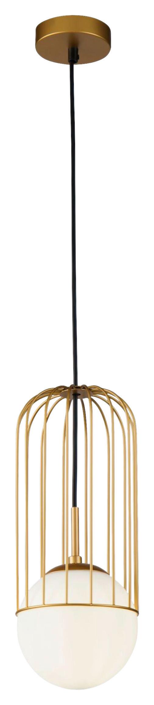 PENDELLEUCHTE TELFORD - Goldfarben, Basics, Glas/Metall (15/37,5cm) - MAYTONI