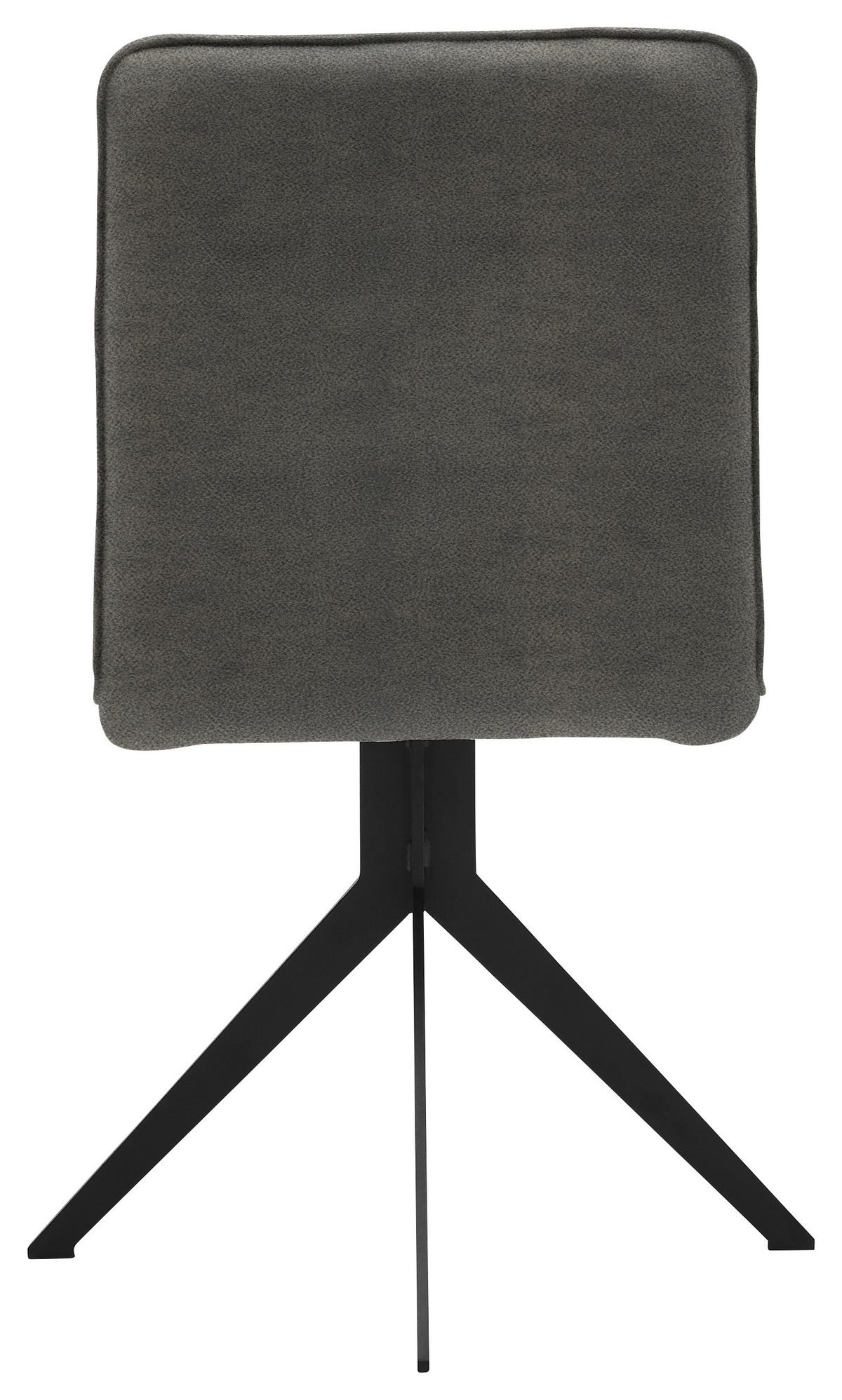 KRZESŁO MALIBU - czarny/szary, Design, metal/tkanina (46,5/87/64cm) - Voleo