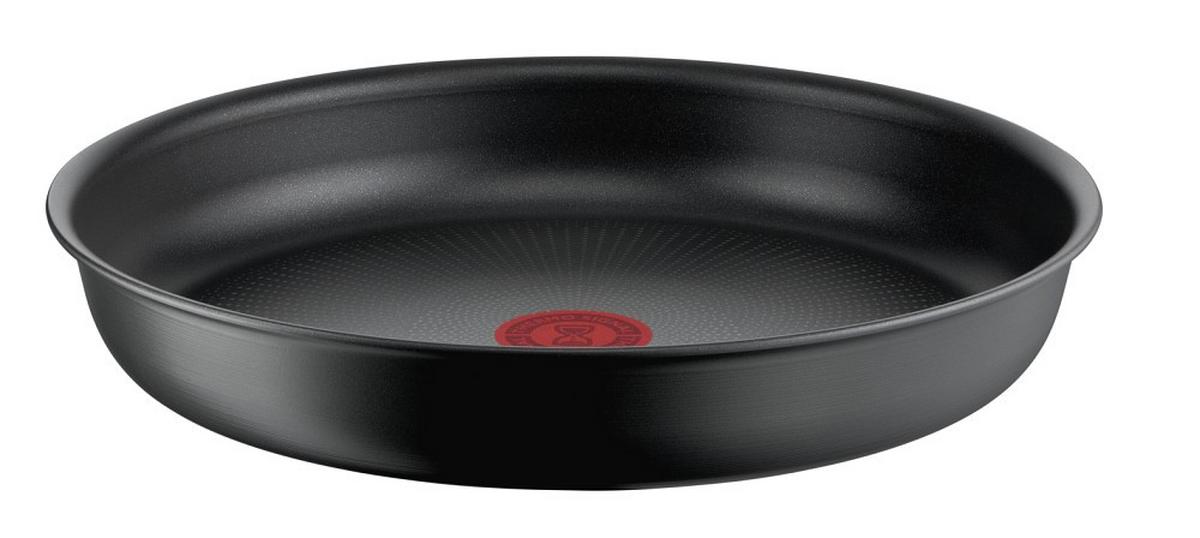 ZESTAW PATELNI L76495 TEFAL - ciemnoszary, Basics, metal - Tefal