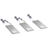 Unterbauleuchten-Set 313-913, 3 Stück - Silberfarben, MODERN, Kunststoff (19/0,4/7cm) - Mömax