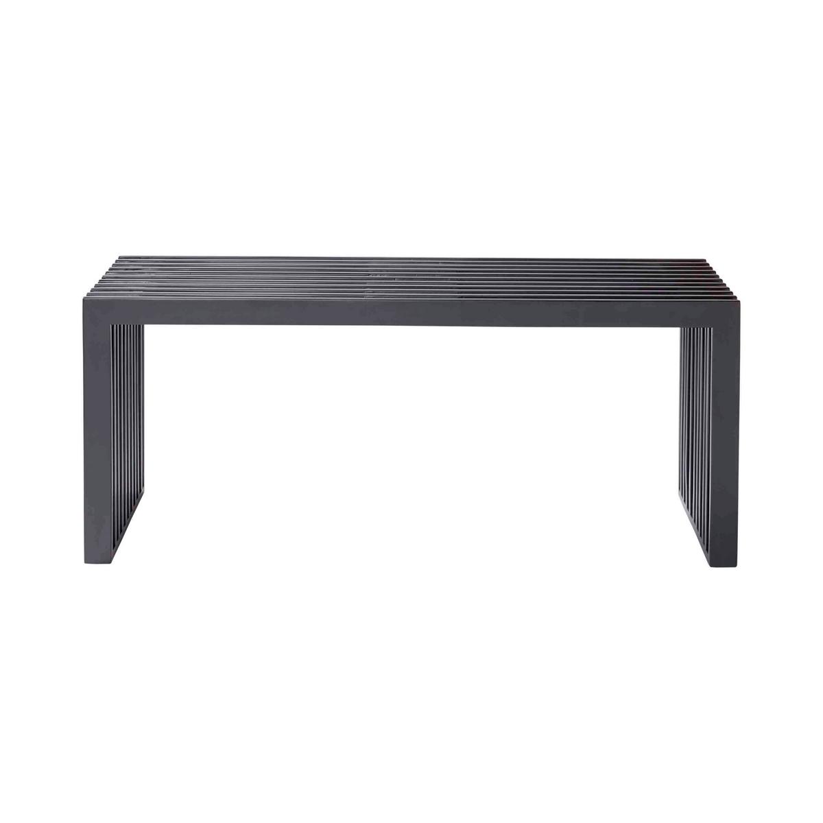 SITZBANK RIB - Schwarz, KONVENTIONELL, Holz (104/43/35cm) - MID.YOU