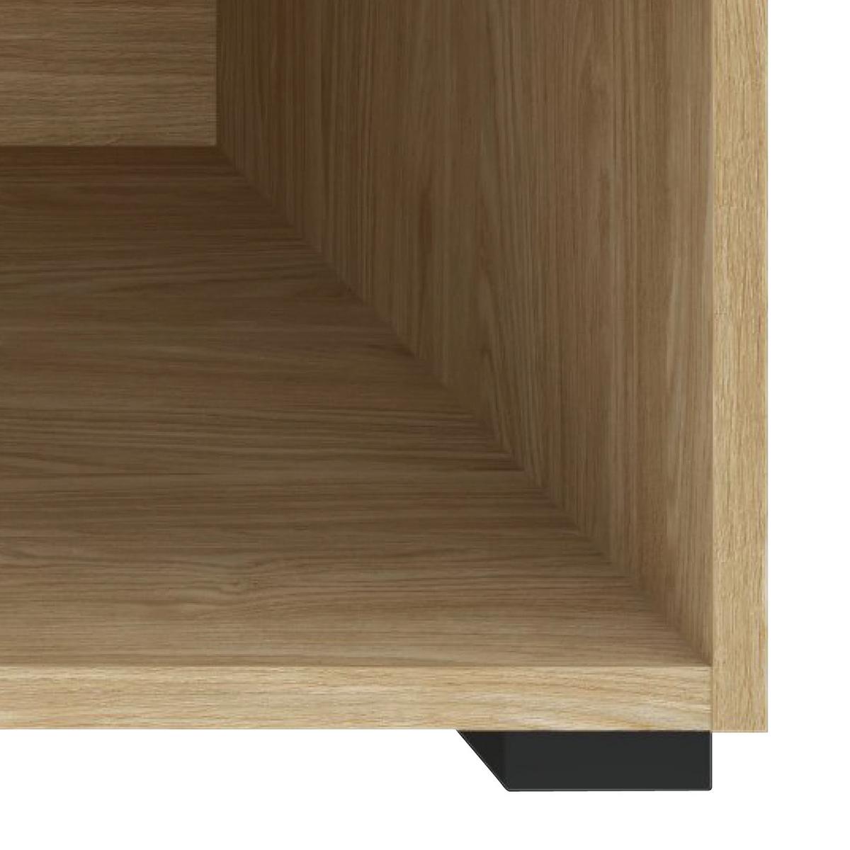 Regal Unit-Elements Mini - boje hrasta/crna, Moderno, drvni materijal (91,2/44,8/40cm) - Based
