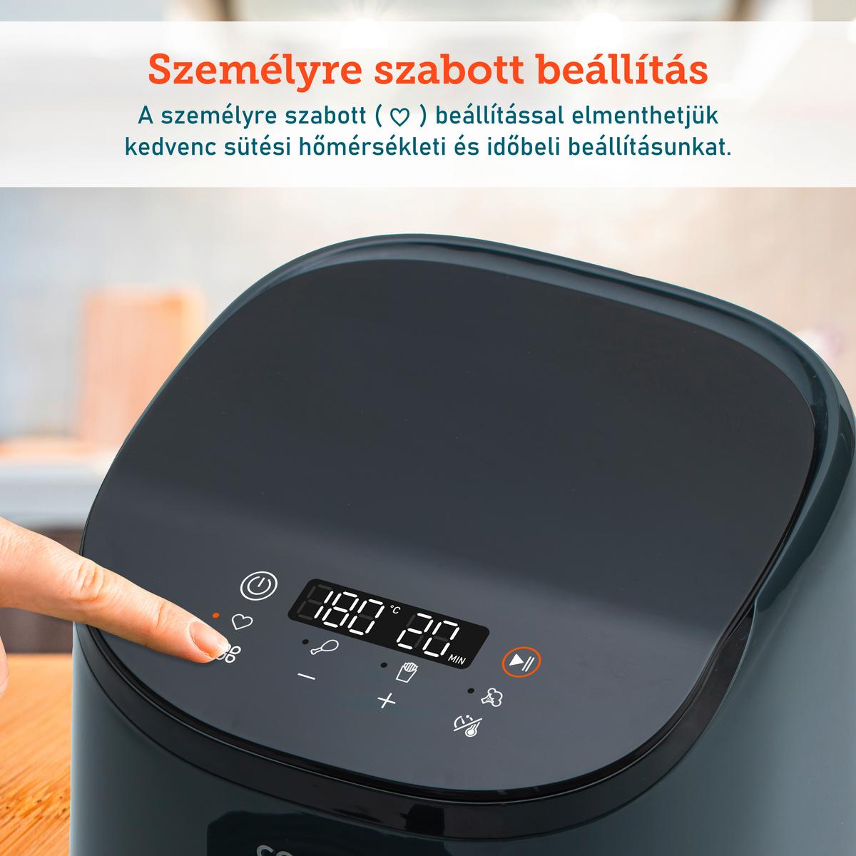 Forrólevegős Sütő Cosori - (25,6/26,7/21,1cm)