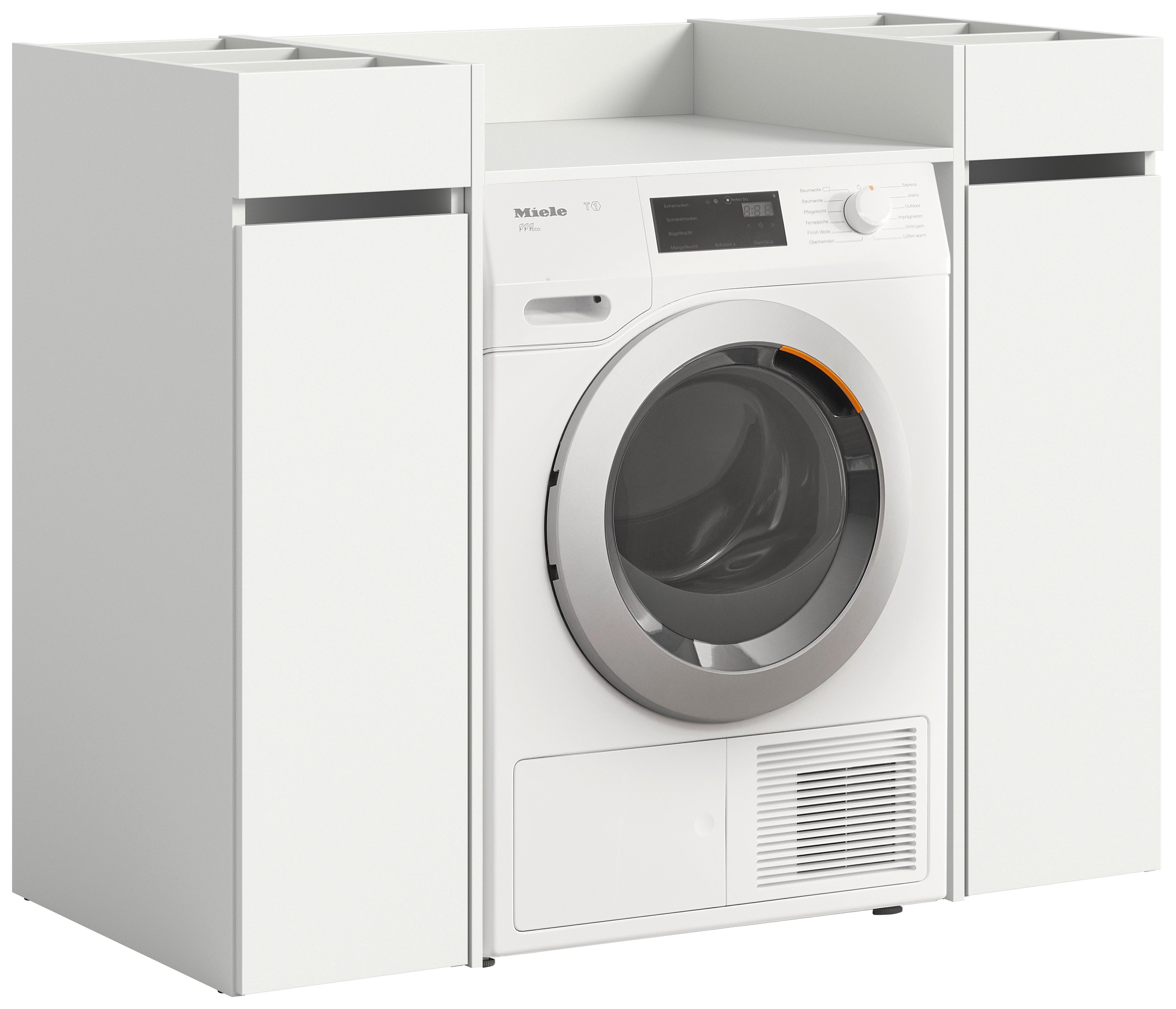 Omarica Za Pralni Stroj Free, Bela - bela, Moderno, leseni material (124/101/60cm) - MID.YOU