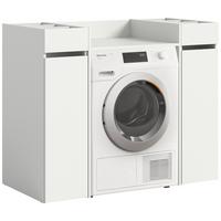 Omarica Za Pralni Stroj Free, Bela - bela, Moderno, leseni material (124/101/60cm) - MID.YOU