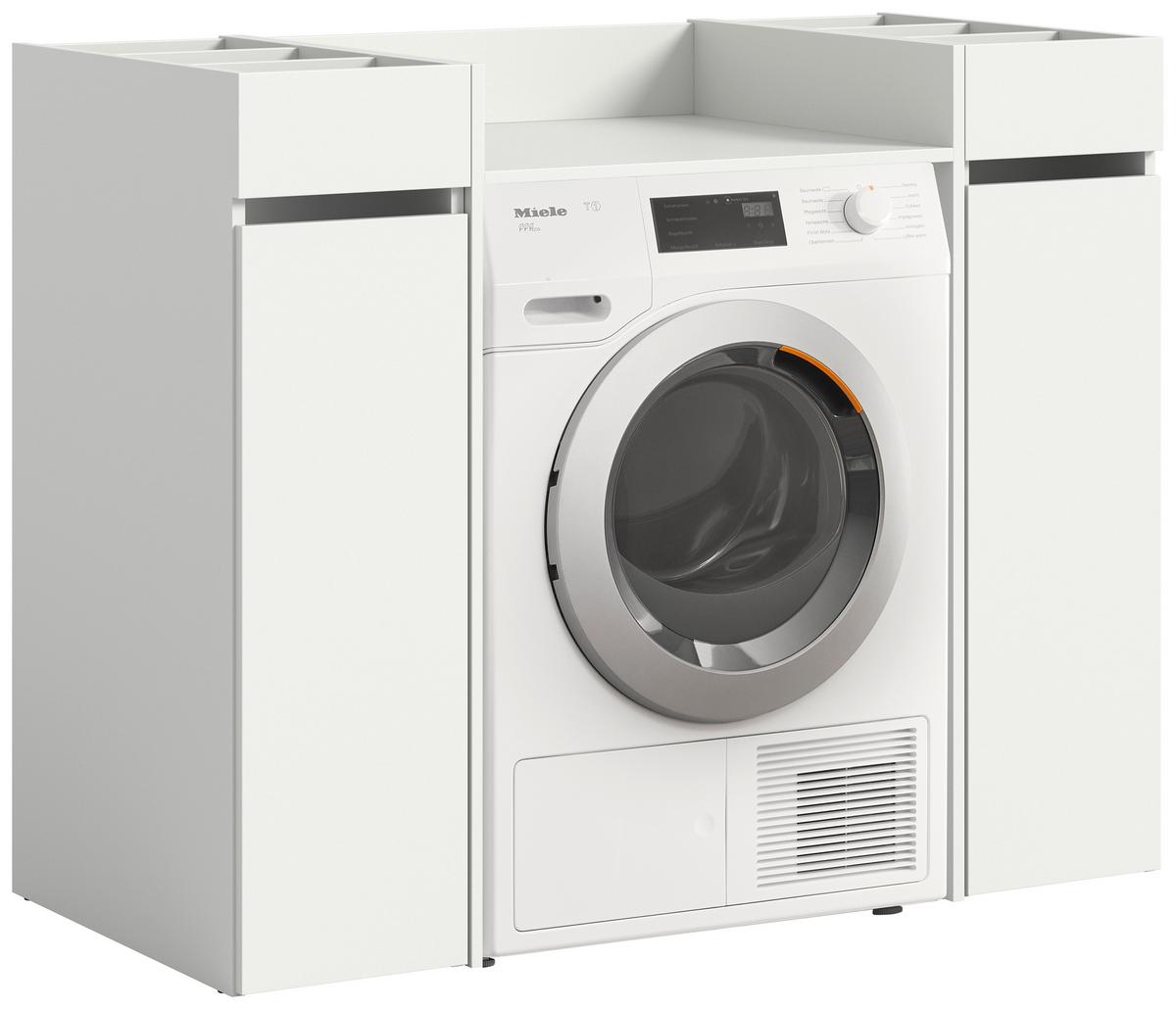 Omarica Za Pralni Stroj Free, Bela - bela, Moderno, leseni material (124/101/60cm) - MID.YOU