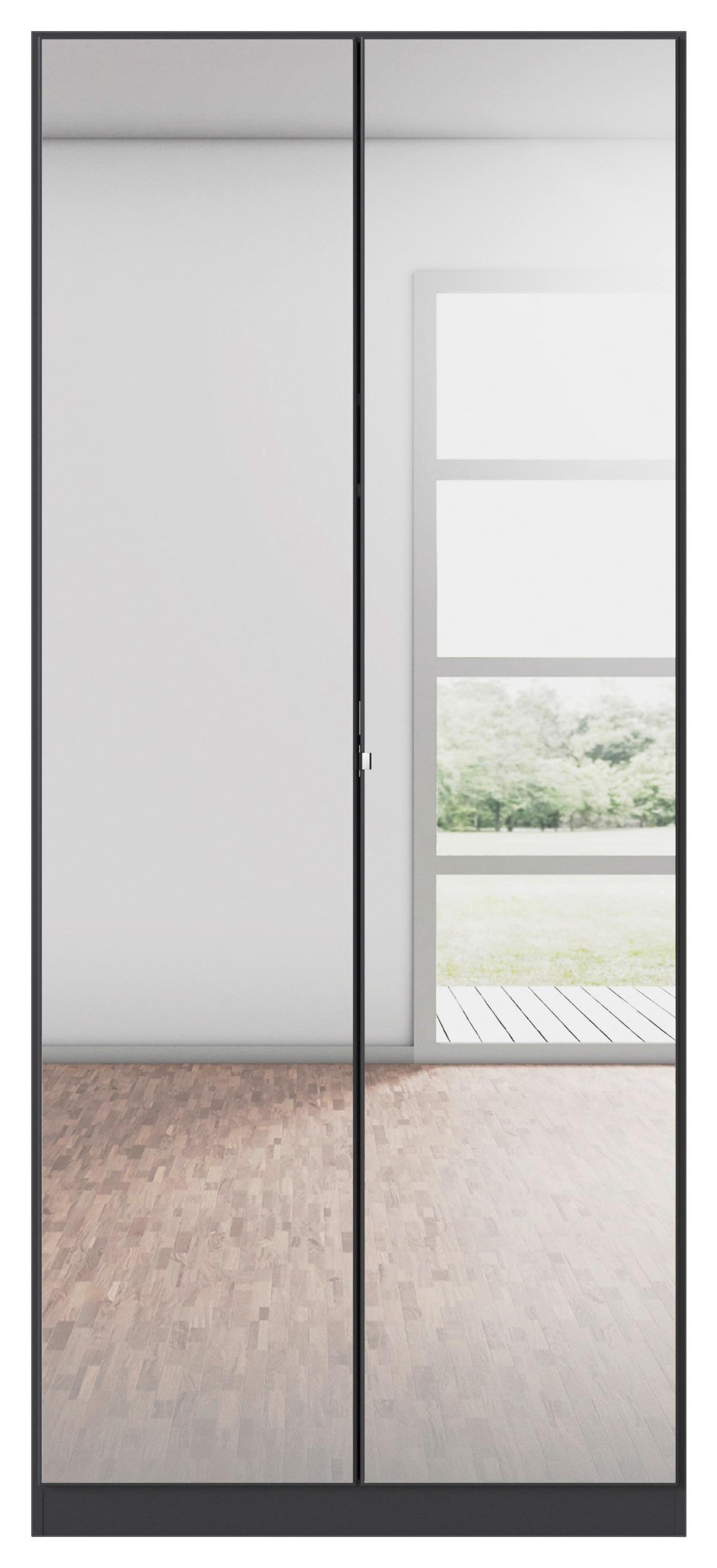 DULAP REFLECT - argintiu/gri, Modern, material pe bază de lemn (91/210/54cm)
