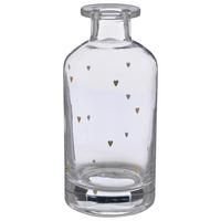 Dekorativna Vaza Herz I - zlate barve/prozorno, Basics, steklo (7/13,5cm) - Mömax