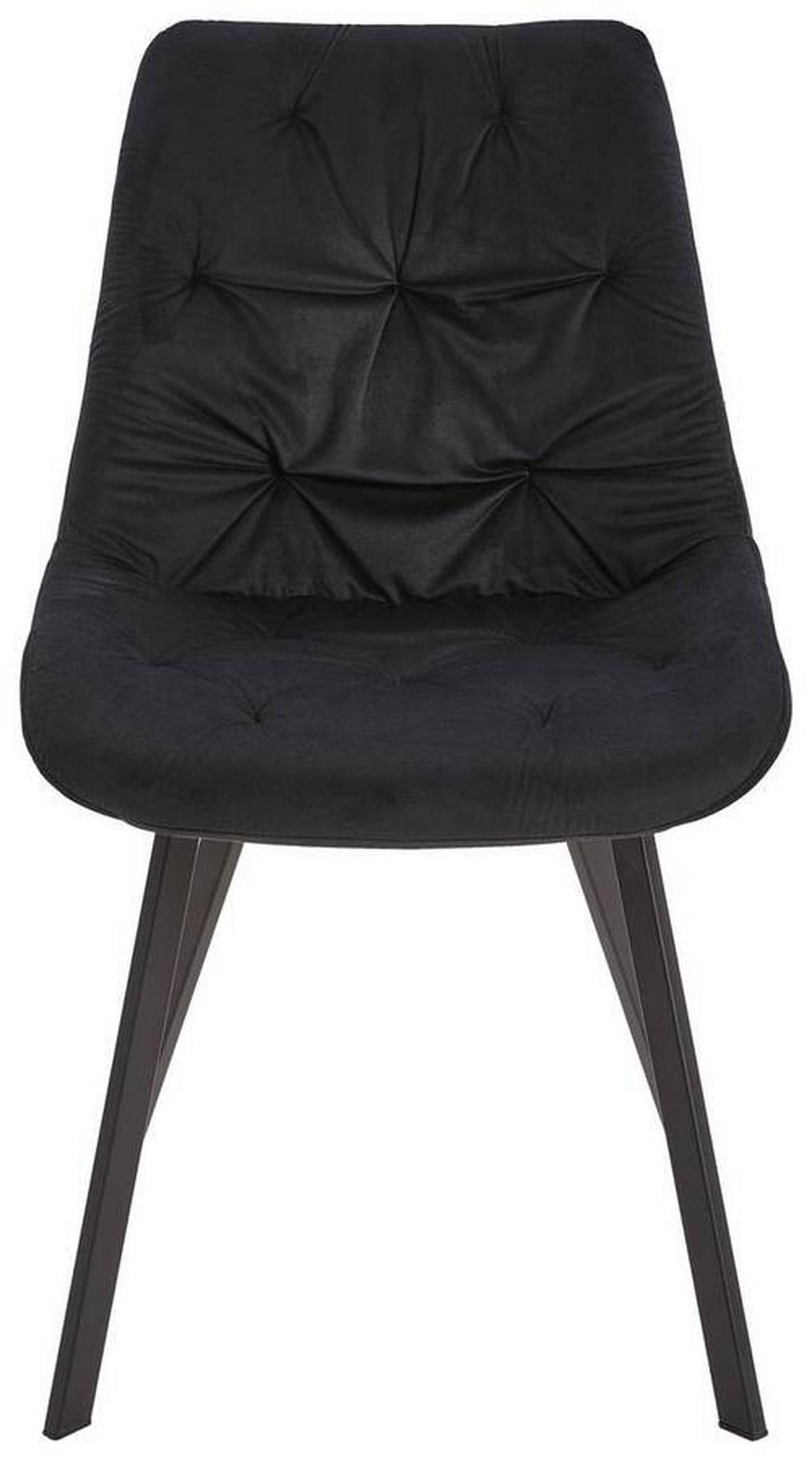 KRZESŁO NELE - czarny/szary, Modern, metal/drewno (51/83/61cm) - MID.YOU