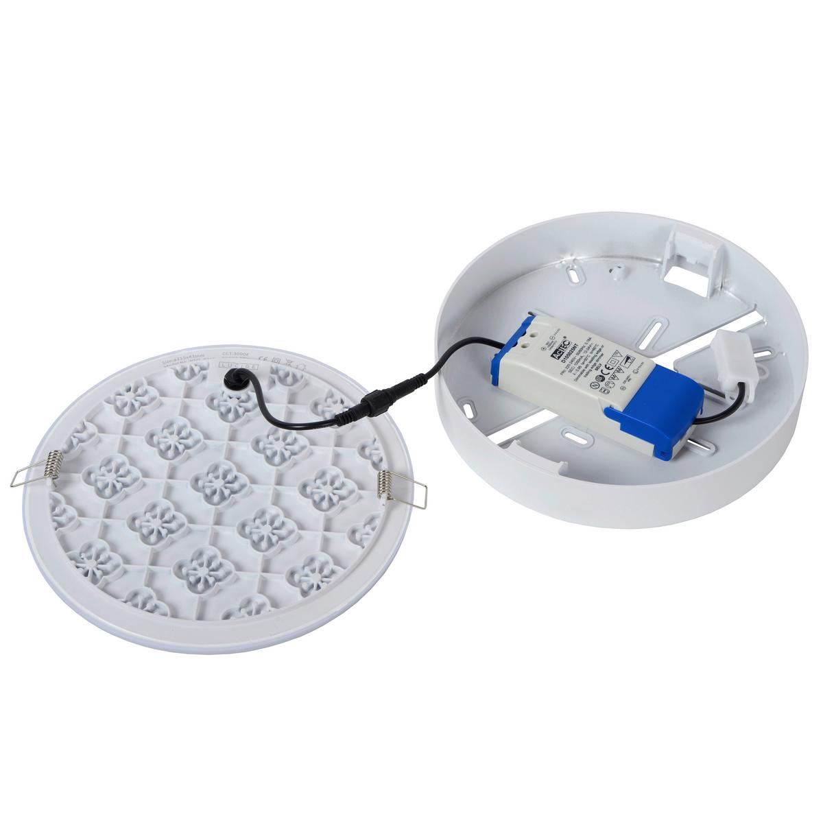 ŁAZIENKOWA LAMPA SUFITOWA LED 28112/30/31 CERES - Konventionell, metal (21.5/21.5/4.6cm) - Lucide
