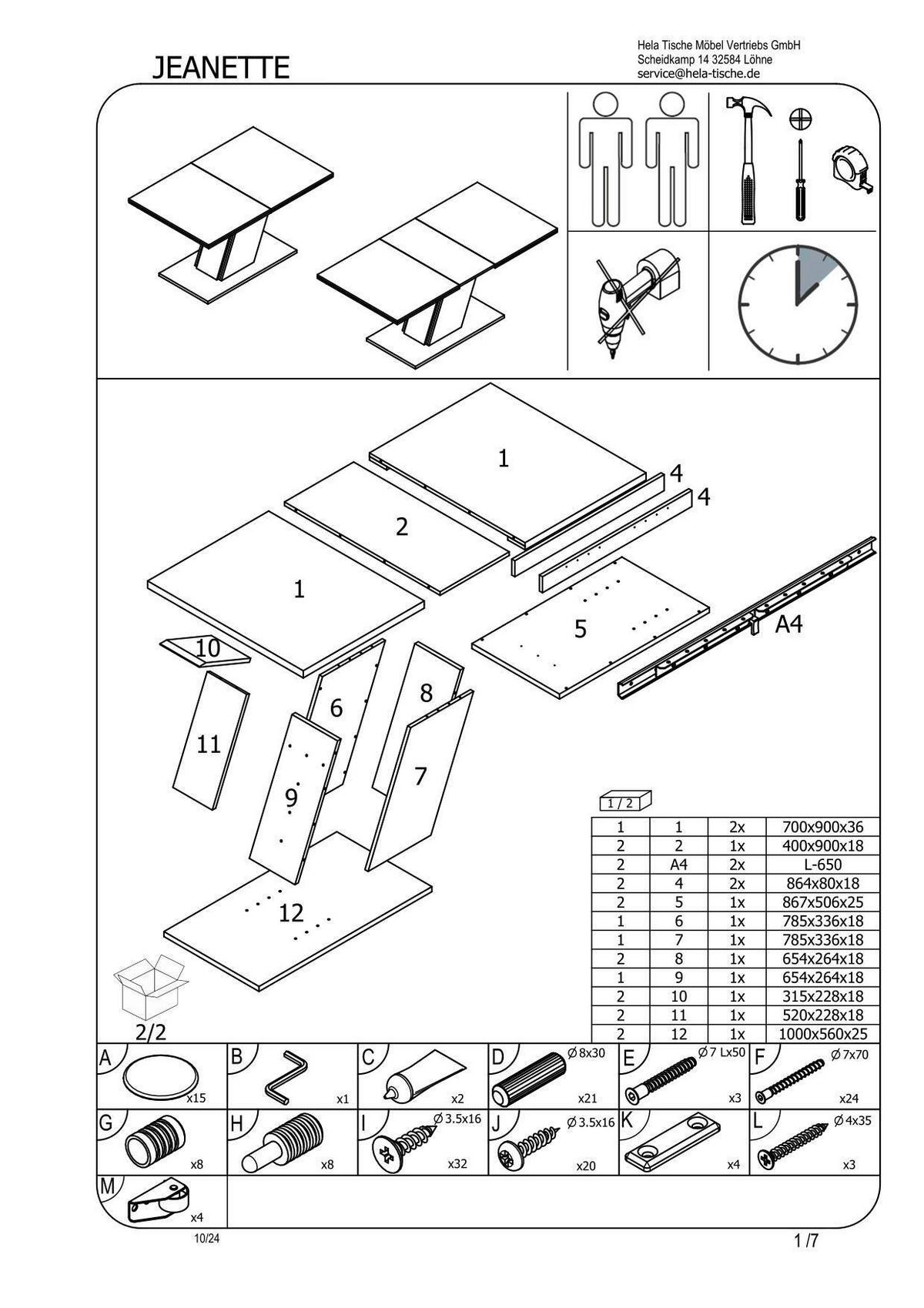 TISCHGRUPPE LUISE G - Anthrazit/Schwarz, MODERN, Holzwerkstoff/Textil (140-180/76/90cm) - MID.YOU