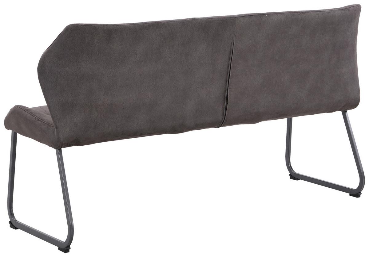 Klop Rimini, Siva - siva, Moderno, kovina/tekstil (160/86/63cm) - Modern Living