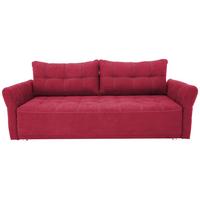 Canapea Bigsofa PASCAL - roșu, Basics, plastic/lemn (221/91/107cm) - Modern Living