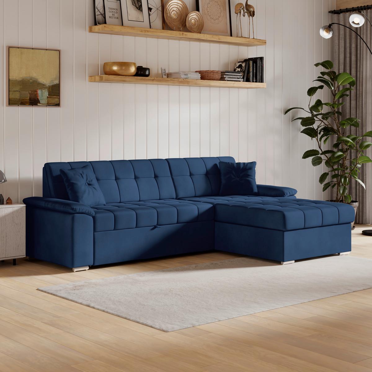 Coltar BALI - albastru, Trend, textil (257/167cm) - Modern Living