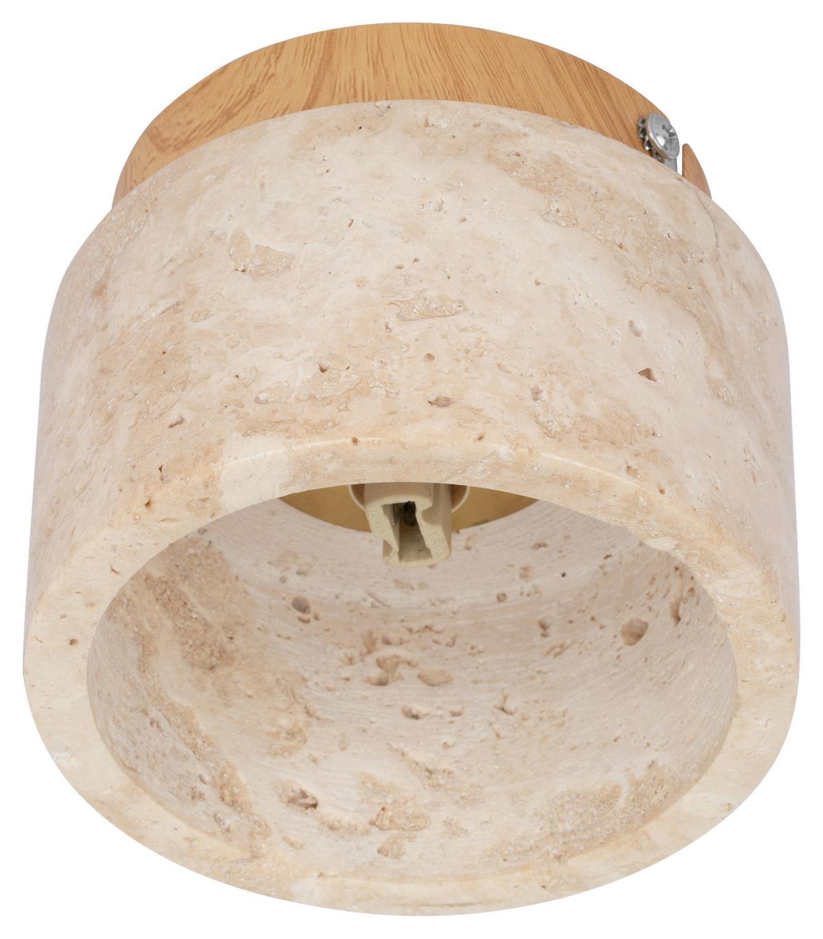 LAMPA SUFITOWA KARLI - beżowy, Design, kamień/metal (12/10cm) - Collet's Monde
