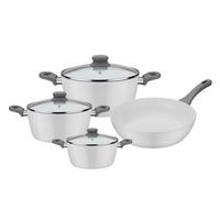 Set Posod Fiona, 4-Delni - bela, Basics, kovina (24cm) - GSW