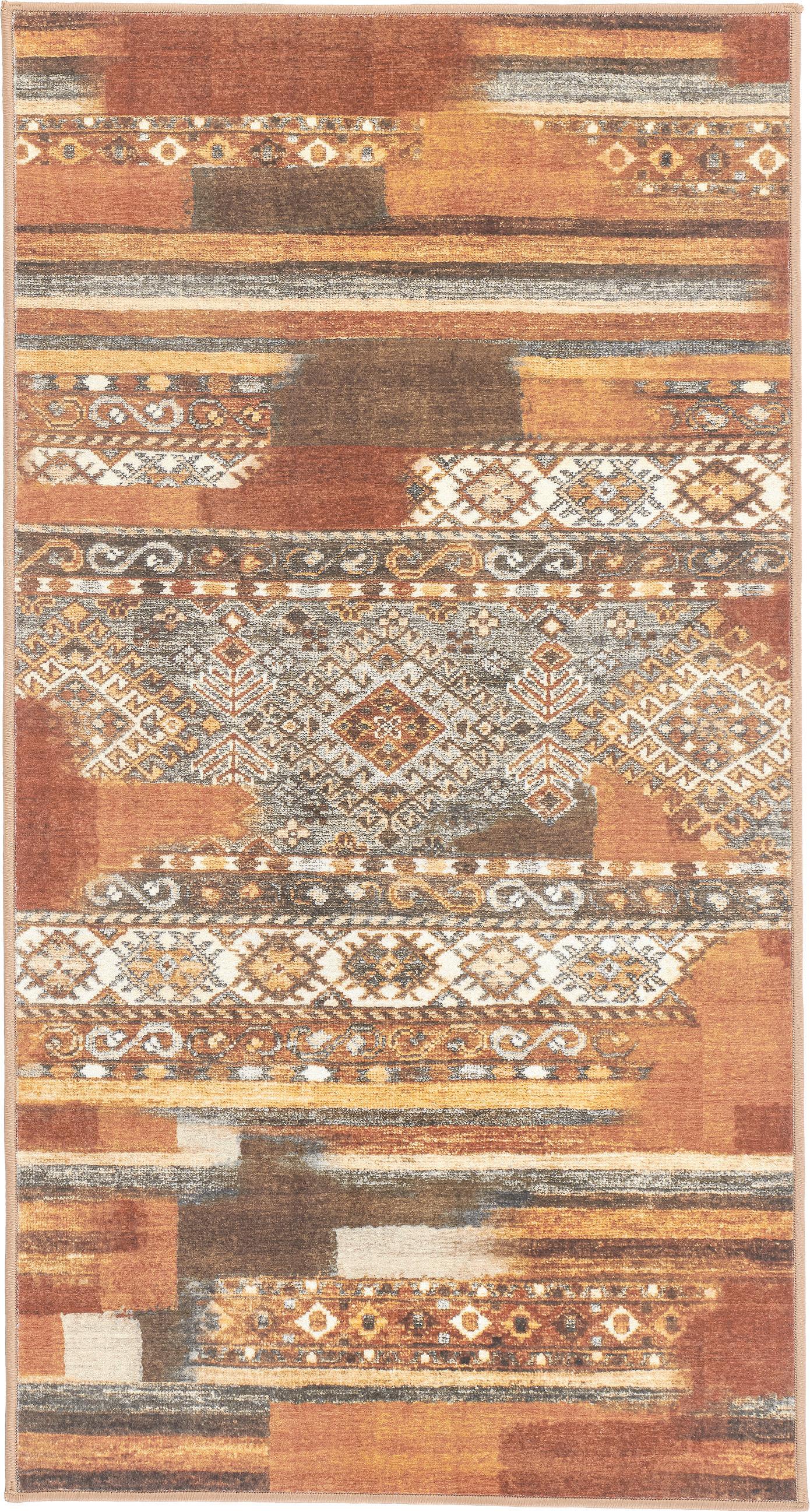 DYWAN VINTAGE MYFAR CORTEA-CLASSIC8185 - greige/kolor niklowy, Design, tkanina (80/150cm) - Lindorug