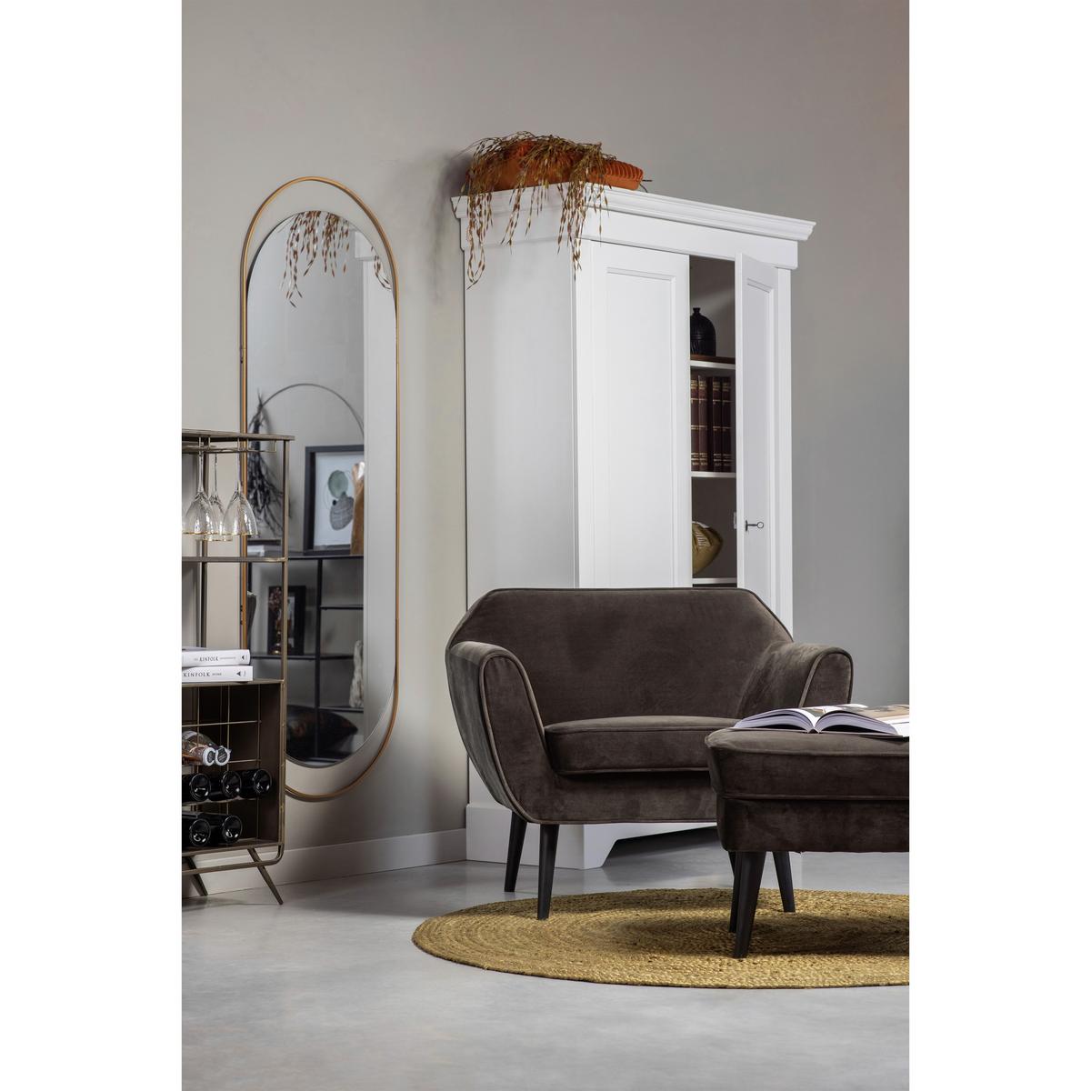 Schrank Isabel Weiß - Weiß, Design, Holz/Metall (118/191/47cm) - Livetastic