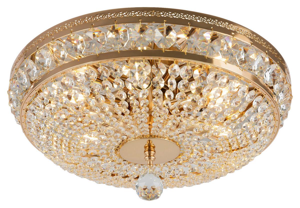 Kronleuchter Ottilia Goldfarben max. 60 Watt - Goldfarben, Trend, Glas/Metall (43,5/23,5/43,5cm) - MAYTONI