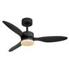 DECKENVENTILATOR HEYLA - Opal/Schwarz, Basics, Kunststoff/Metall (106/40,5cm)