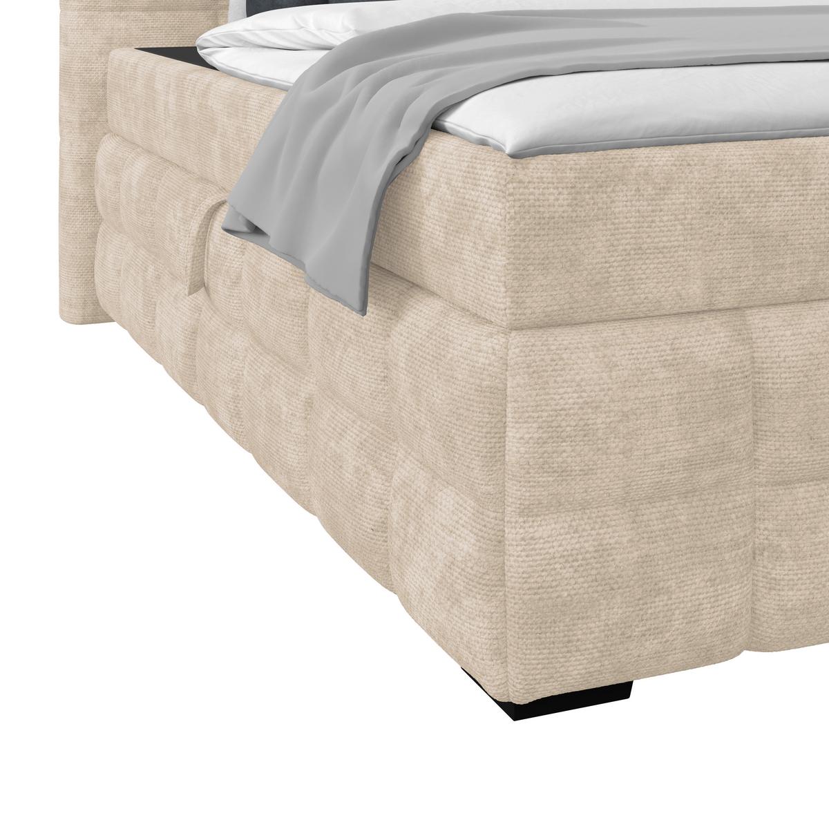 PAT BOX VEGA - alb/verde, Trend, lemn/textil (160/200cm) - Modern Living