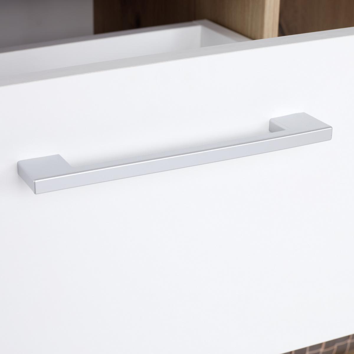 Komoda Box - bijela/boje hrasta, Moderno, drvni materijal/plastika (75/60/40cm) - Modern Living