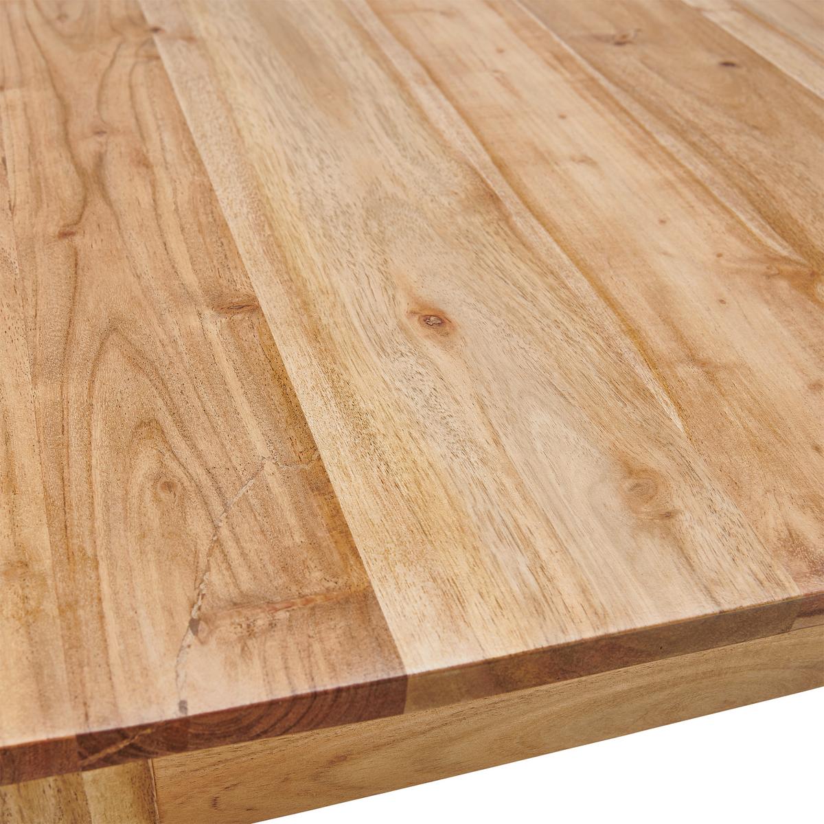 STÓŁ DO JADALNI RIGA - kolor akacjowy, Konventionell, drewno (120/80/76cm) - MID.YOU