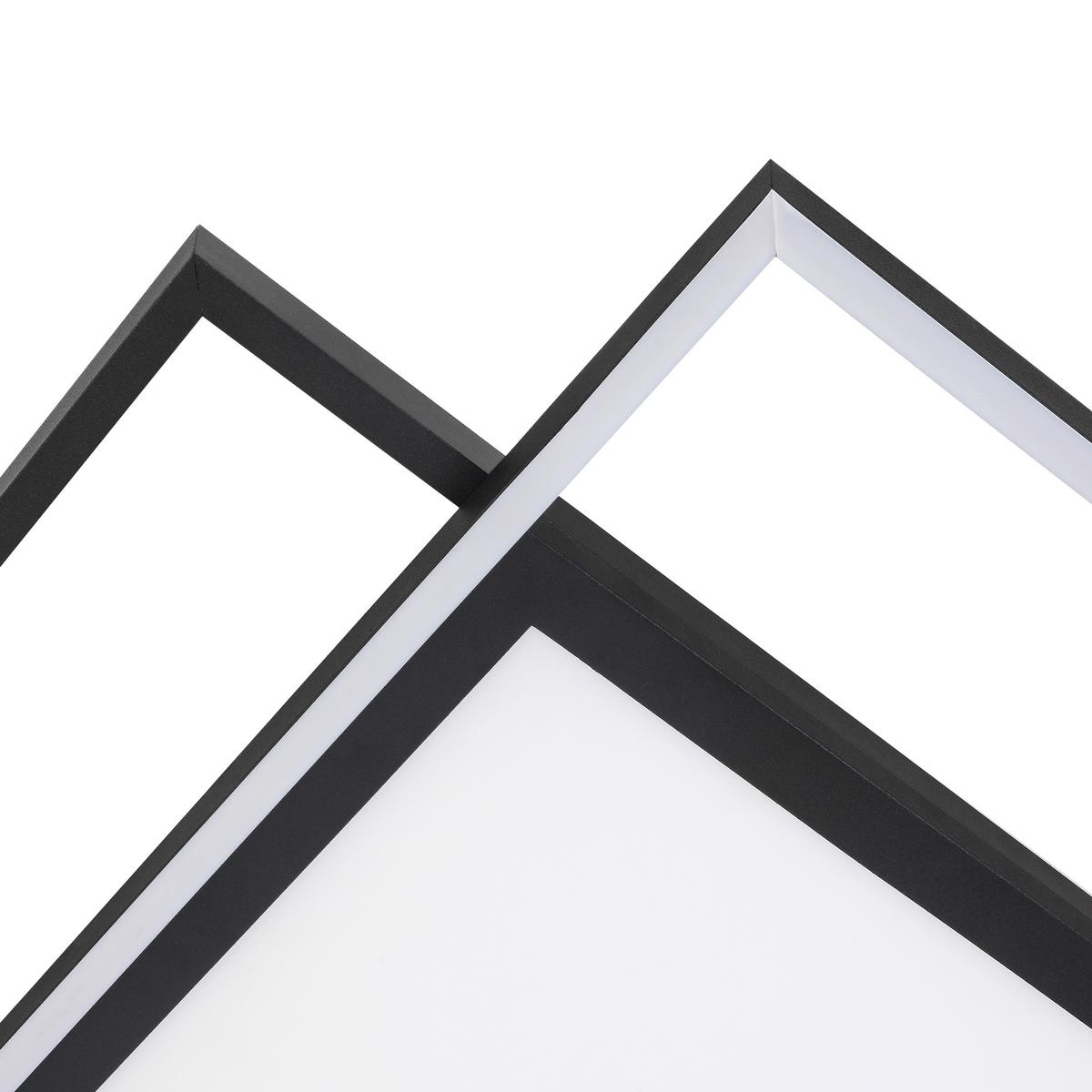 LAMPA SUFITOWA LED CEDRIK - czarny, Modern, tworzywo sztuczne/metal (79/49/5cm) - Bessagi Home