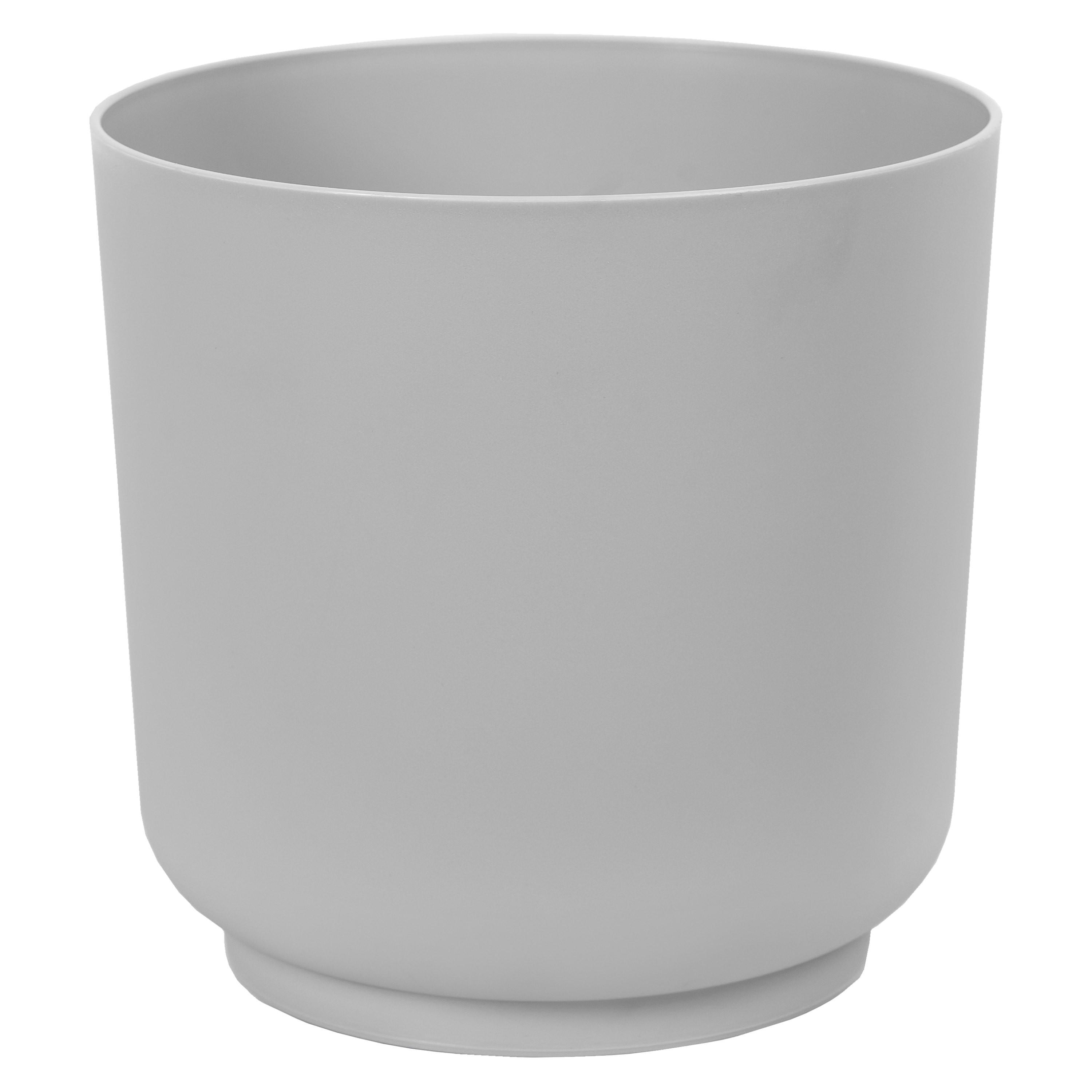 Kaspó Siena Eco 17 - szürke, Konventionell, műanyag (17/16,8cm) - Mömax