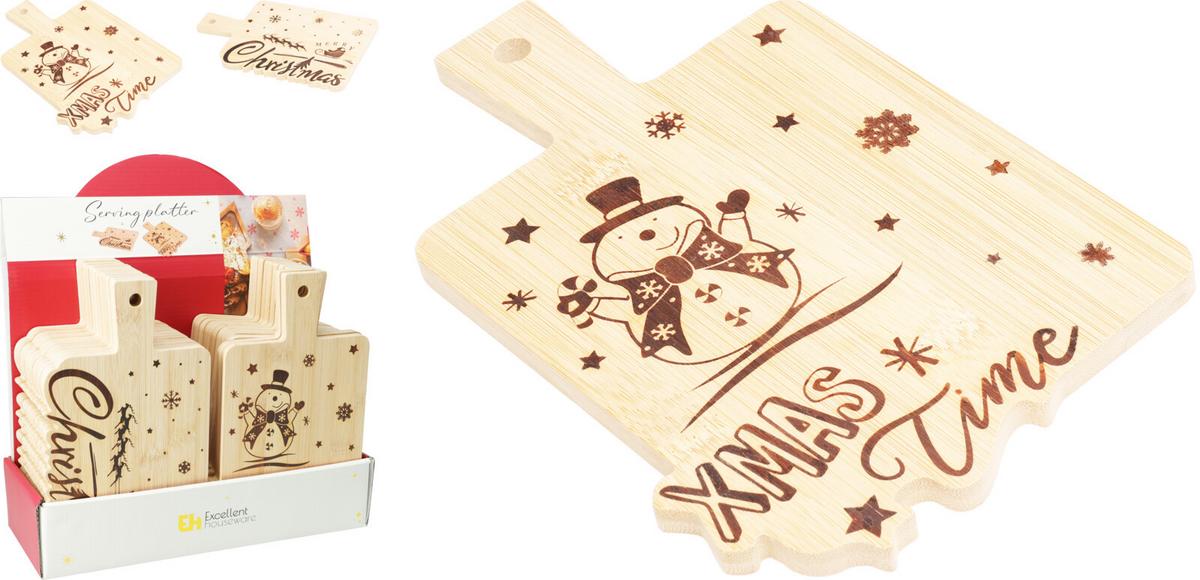 Daska Za Serviranje Xmas Time - prirodne boje, Basics, drvo (14/22cm)