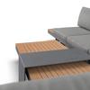 LOUNGEGRUPP SABRINA - mörkgrå/grå, Modern, metall/textil (323/79/253cm) - Bessagi Garden