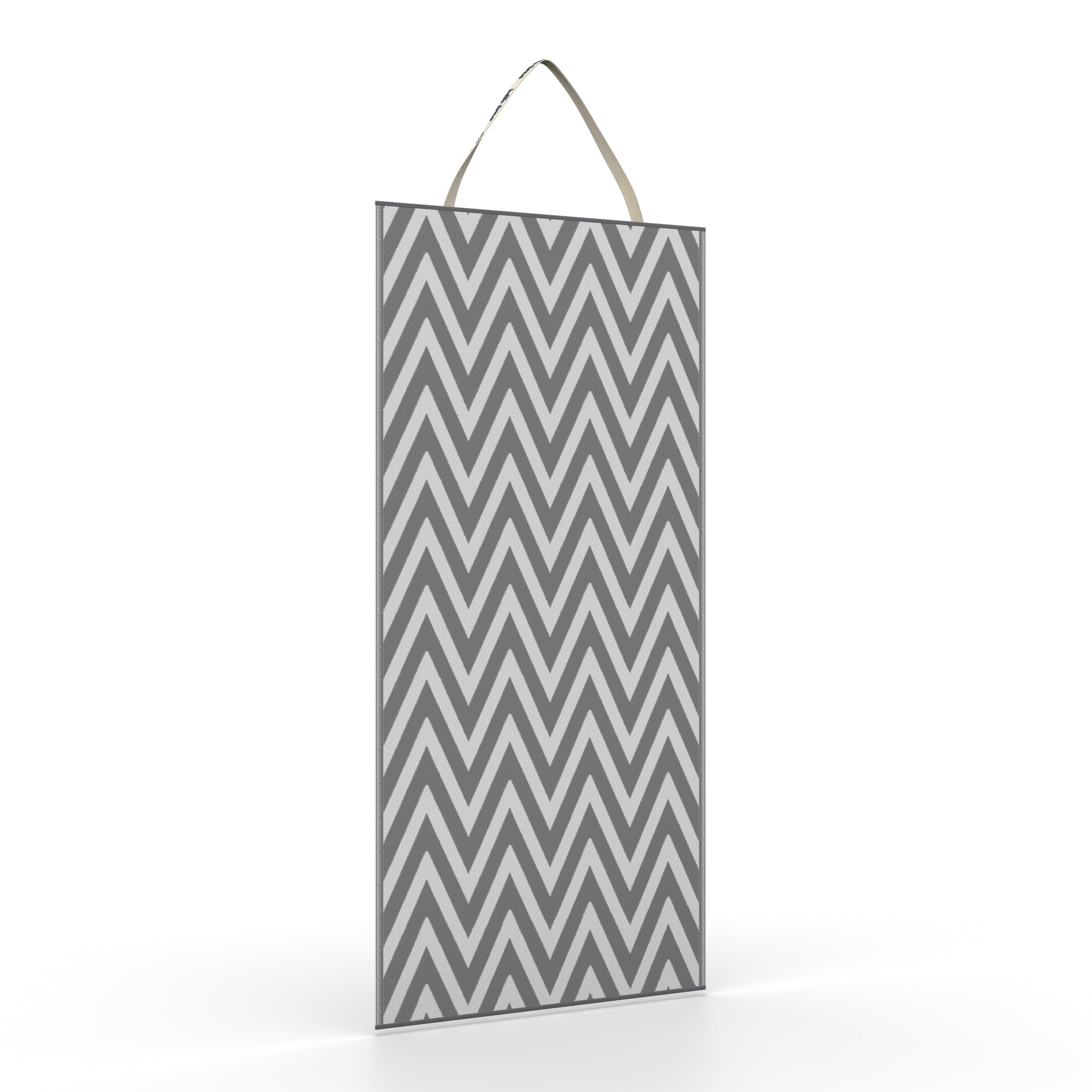 STRANDMATTA RIYA - ljusgrå, Modern, textil/plast (70/170cm) - Bessagi Garden
