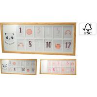 Kollázs Képkeret Baby - natúr, faalapú anyag (60/25/1,8cm)