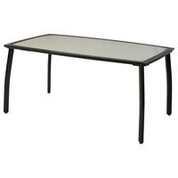 Vrtna Miza Milano, 150x90cm - barve grafita, Moderno, kovina/steklo (150/90/74,5cm) - Gardenson
