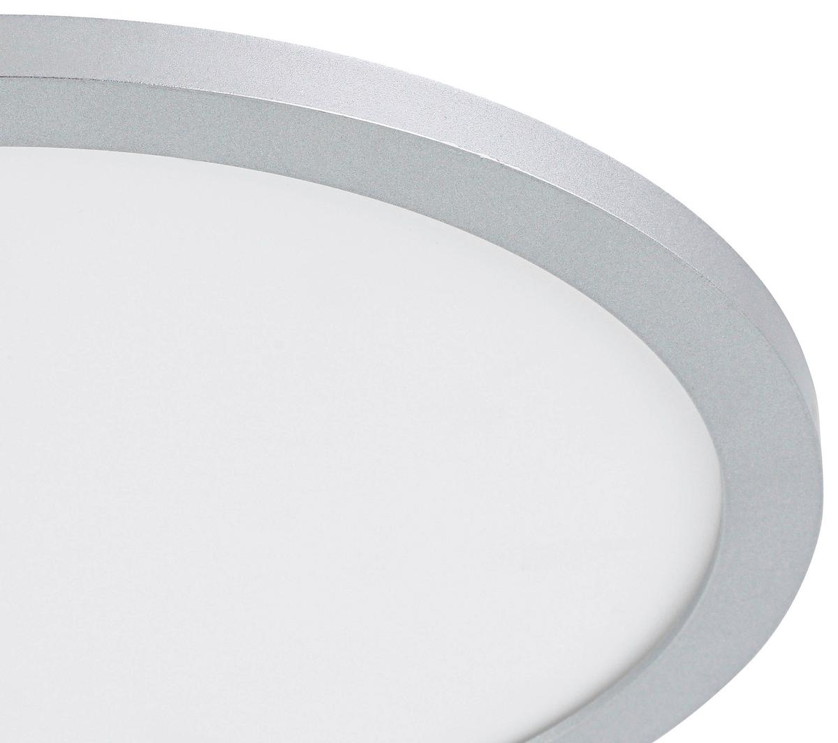 LED-Deckenleuchte Imo max. 16 Watt - Silberfarben/Weiß, ROMANTIK / LANDHAUS, Kunststoff (30/5cm) - Mömax
