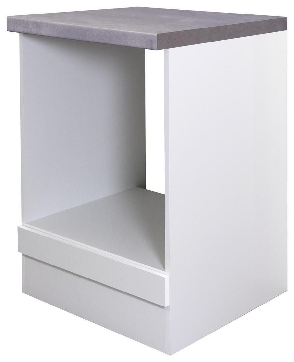 Herdumbauschrank Weiß - Weiß, MODERN, Holzwerkstoff (60/86/60cm) - FlexWell