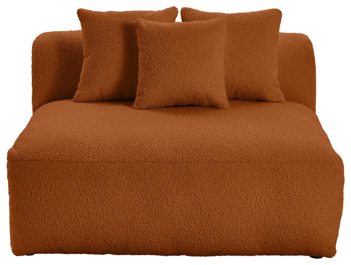 Modul Sofaelement Bloom Rostfarben - Rostfarben, Trend, Textil (120/70/122cm) - Livetastic