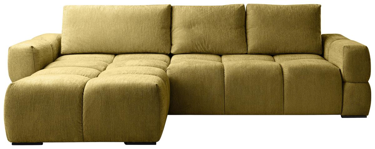 Kutna Garnitura Genova - maslinasto zelena/crna, Basics, tekstil/metal (299/74-90/173cm) - Modern Living