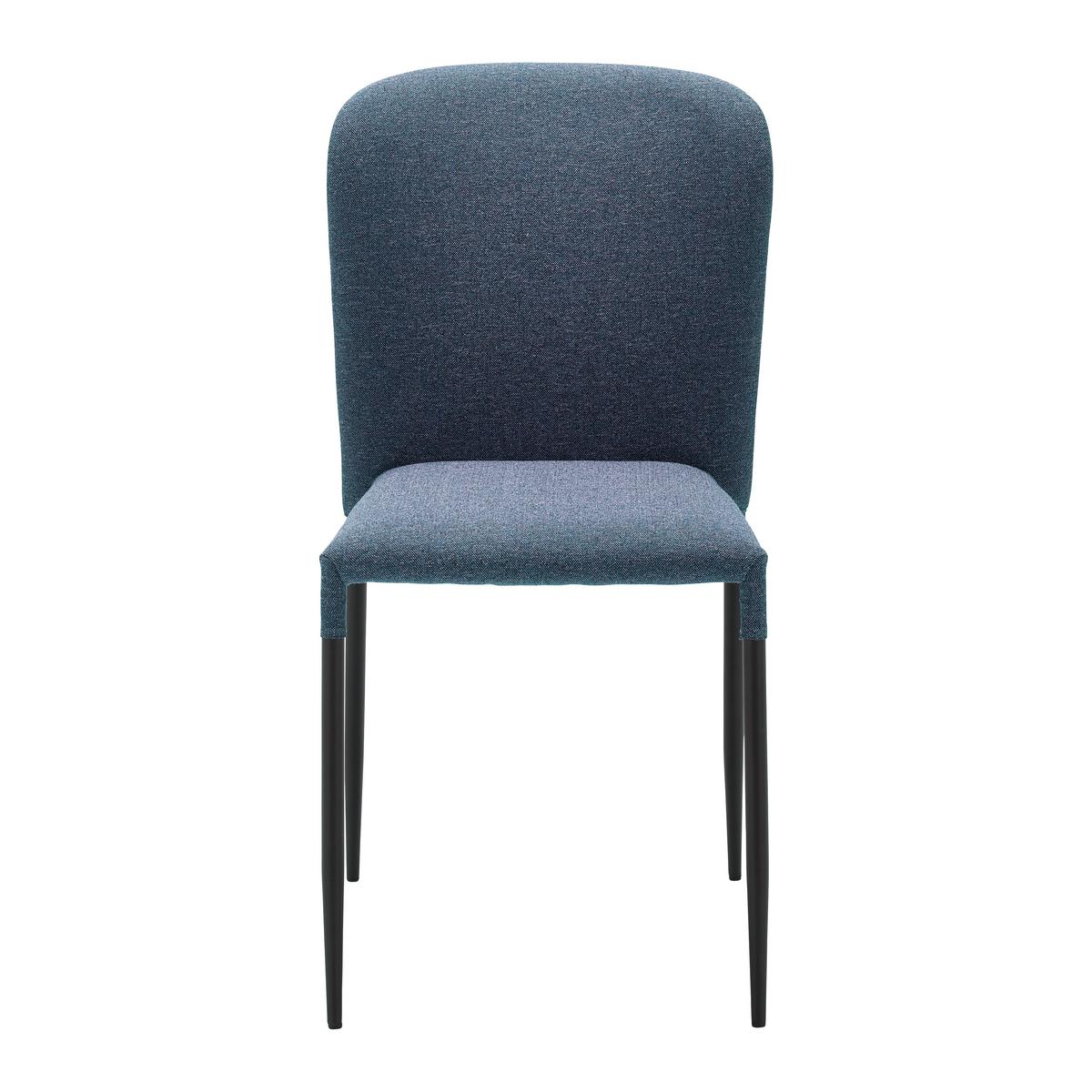 KRZESŁO NIO - niebieski/czarny, Modern, metal/drewno (43/86/53cm) - Bessagi Home