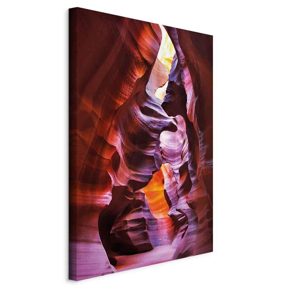 Slika Na Platnu Antelope Canyon - barve robide/temno oranžna, Basics, tekstil/leseni material (40/60/1,2cm) - artgeist